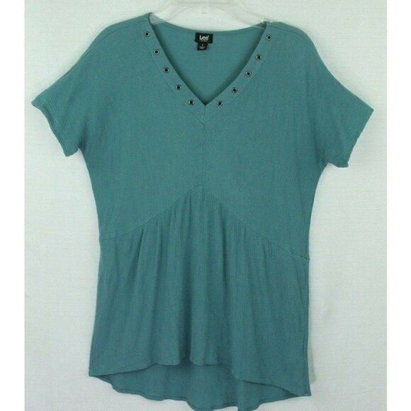Lee Top V-Neck Metallic Grommets Pullover - Picture 1 of 6